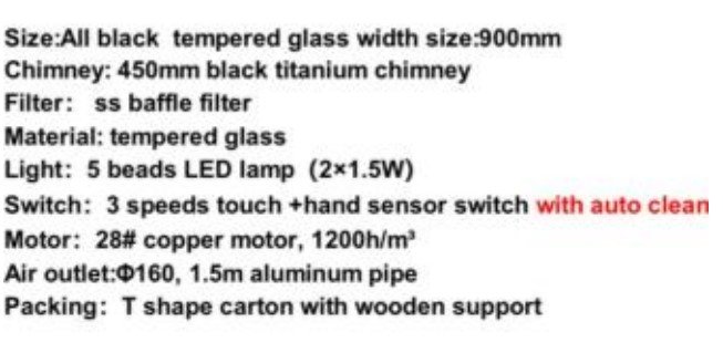 KITCHEN HOOD UCOMFORT UC-HA-901